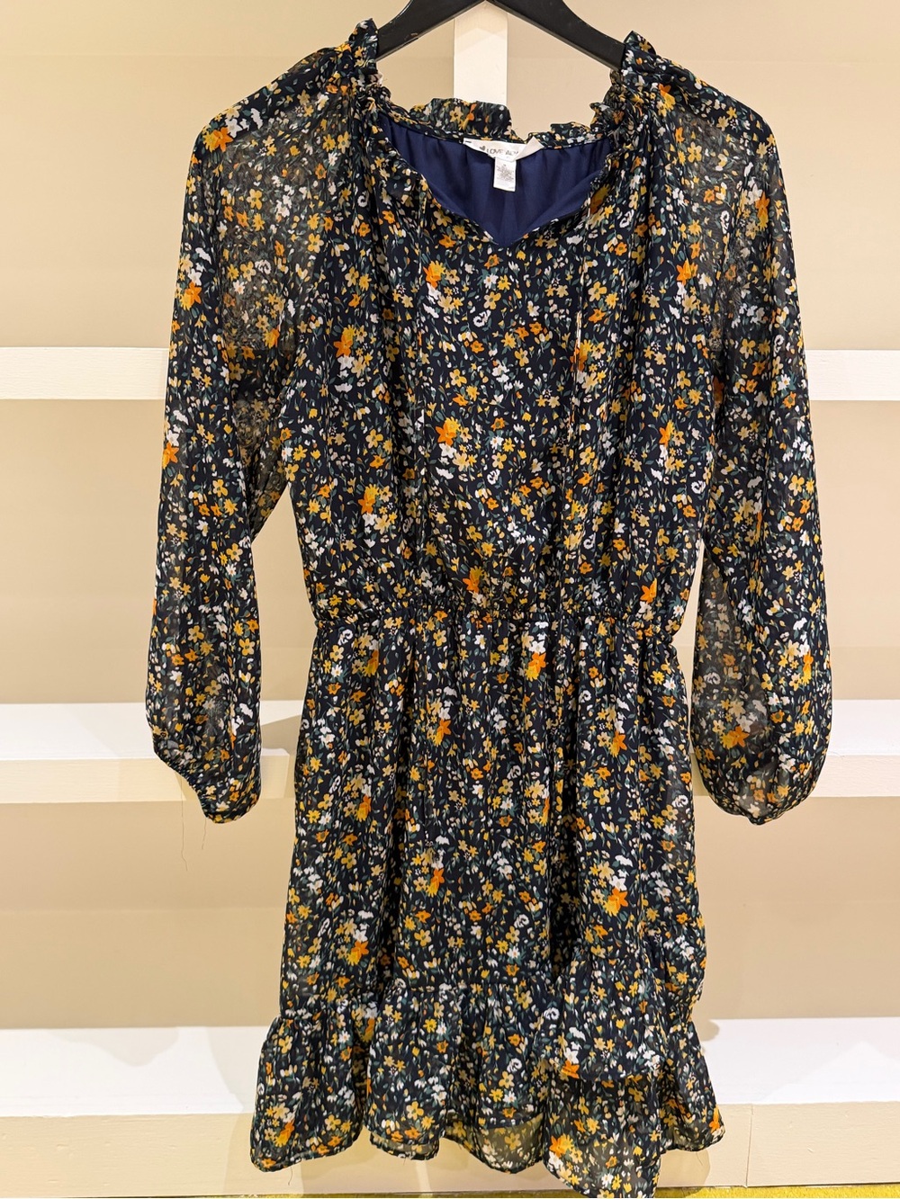 Love Ady Floral Mini Dress (size medium)